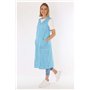Schuerzenfabrik Blouse à fermeture Éclair pour robe de maison - Turquoise - 54
