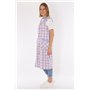 Schuerzenfabrik Blouse boutonnée pour femme - En tissu mélangé - À carreaux - Sans manches - Tablier de cuisine, Motif 12, 46