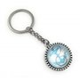Onwomania Porte-clés Pendentif Ancre Corde Bleu Keis en métal Bleu