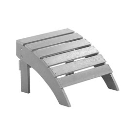 Repose-pied Confortable pour Fauteuil Bas de Jardin Effet Bois Gris Clair Résitant pour Jardin ou Terrasse Style Rustique et Cam