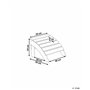 Repose-pied Confortable pour Fauteuil Bas de Jardin Effet Bois Gris Clair Résitant pour Jardin ou Terrasse Style Rustique et Cam