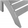 Repose-pied Confortable pour Fauteuil Bas de Jardin Effet Bois Gris Clair Résitant pour Jardin ou Terrasse Style Rustique et Cam