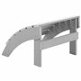 Repose-pied Confortable pour Fauteuil Bas de Jardin Effet Bois Gris Clair Résitant pour Jardin ou Terrasse Style Rustique et Cam