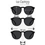 La Optica B.L.M. Lunettes de soleil pour homme et femme UV400 rondes rétro – Couleurs – Lot de 1 ou 2, Lot de 2 verres caoutchou