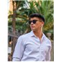 La Optica B.L.M. Lunettes de soleil pour homme et femme UV400 rondes rétro – Couleurs – Lot de 1 ou 2, Lot de 2 verres caoutchou