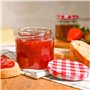 Praknu Pots à Confiture avec Couvercle - 25 Bocal en Verre 125 ml - Avec étiquettes & stylo - Étanche à l'air - Résistant au lav