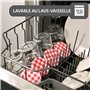 Praknu Pots à Confiture avec Couvercle - 25 Bocal en Verre 125 ml - Avec étiquettes & stylo - Étanche à l'air - Résistant au lav