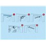 K-TECH-PRO Kit complet de ventilation de porte verrouillable
