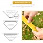 HOMCOM Filet de Badminton avec Support - Filet de Badminton Portable - avec 4 Raquettes de Badminton - pour Sports de Plein air 