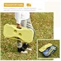 HOMCOM Filet de Badminton avec Support - Filet de Badminton Portable - avec 4 Raquettes de Badminton - pour Sports de Plein air 