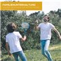 HOMCOM Filet de Badminton avec Support - Filet de Badminton Portable - avec 4 Raquettes de Badminton - pour Sports de Plein air 