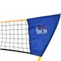 HOMCOM Filet de Badminton avec Support - Filet de Badminton Portable - avec 4 Raquettes de Badminton - pour Sports de Plein air 