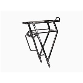 TIYO E-Max Steps Porte-bagages pour vélo électrique 26-28" Noir Aluminium réglable pour batteries
