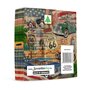 Lot de 20 serviettes USA Trip - Route 66 - Voitures classiques - Amérique - Vintage 33 x 33 cm