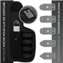 KLRStec Professional Outil de Calfeutrage de Joints [100% acier inoxydable] Multitool robuste 4 en 1 Kit Grattoir à Joints Silic