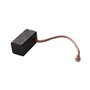 Trade-Shop Lot de 2 balais de charbon de moteur 6 x 6 x 12 mm Longueur du câble 40 mm Pour de nombreux moteurs de voiture Outils