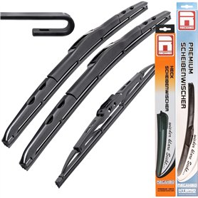 Hybrid Flex Aero Balais d'essuie-glace compatibles avec Mercedes Classe A W168 de 1997-2004 - 350 mm 600 mm 650 mm - Kit de bala