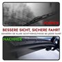 Hybrid Flex Aero Balais d'essuie-glace compatibles avec Mercedes Classe A W168 de 1997-2004 - 350 mm 600 mm 650 mm - Kit de bala
