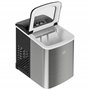 HOMCOM Machine à glaçons Machine à glaçons 9 cubes prêts en 8 minutes, 12 KG en 24 H, Autonettoyant Portable Ice Maker pour cuis