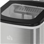 HOMCOM Machine à glaçons Machine à glaçons 9 cubes prêts en 8 minutes, 12 KG en 24 H, Autonettoyant Portable Ice Maker pour cuis