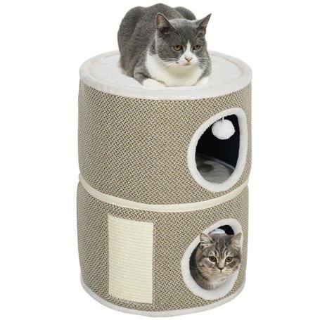 PawHut Tonneau à griffer
