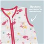 Slumbersac gigoteuse été pour enfant 0.5 Tog 130 cm en mousseline de bambou, douce et légère, Flamant | Turbulette été non rembo