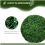 HOMCOM Lot de 2 Boules de buis Artificiel Grand Ø50 cm, Plante Artificielle résistante aux UV, Plastique Plantes artificielles e