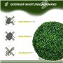 HOMCOM Lot de 2 Boules de buis Artificiel Grand Ø50 cm, Plante Artificielle résistante aux UV, Plastique Plantes artificielles e