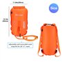 Procase Bouée de Sécurité Eau Libre, Grande Bouée de Natation, 35 L Volume pour Garder Vos Affaires au Sec, Entraînement en Tout