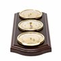 Fischer 9176-22 Station météo avec thermomètre, baromètre, hygromètre, boîtier en bois véritable fabriqué en Allemagne