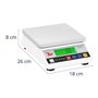Steinberg Systems Balance de Précision Cuisine Professionnelle SBS-LW-7500A (7.500g/0,1g, surface de pesée 18x18cm, temps de cha