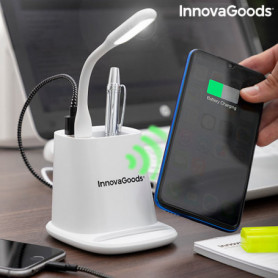 Chargeur Sans Fil avec Support- Organisateur et Lampe LED USB 5 en 1 DesKing Inn 27,99 €