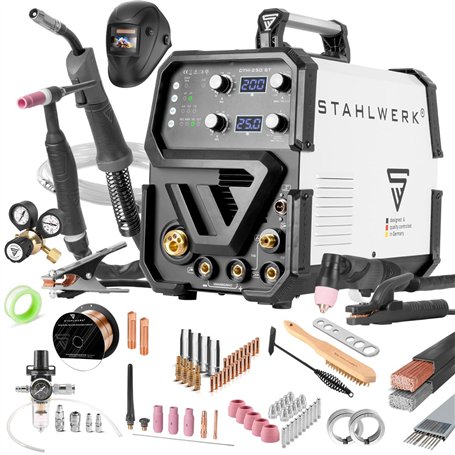 STAHLWERK Poste à souder 4 en 1 combiné tout équipé CTM-250 ST - TIG MIG