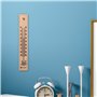 Lantelme 5 pièces de thermomètre en bois Production allemande de bois de hêtre analogue aussi pour l'extérieur du jardin et l'in