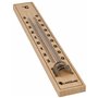 Lantelme 5 pièces de thermomètre en bois Production allemande de bois de hêtre analogue aussi pour l'extérieur du jardin et l'in