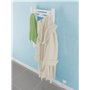 FistConcept Lot de 2 porte-serviettes pour radiateur de salle de bain Noir mat en Plastique solide, Noir mat, 2 crochets, 35 mm,