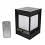 Arnusa Lampe solaire avec poteau - 10 x 10 x 14 cm - Avec télécommande - 3,7 V - 1200 mAh - Blanc chaud et blanc froid - Minuter