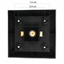 Arnusa Lampe solaire avec poteau - 10 x 10 x 14 cm - Avec télécommande - 3,7 V - 1200 mAh - Blanc chaud et blanc froid - Minuter