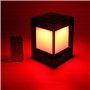 Arnusa Lampe solaire avec poteau - 10 x 10 x 14 cm - Avec télécommande - 3,7 V - 1200 mAh - Blanc chaud et blanc froid - Minuter