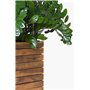 VIVANNO Bac à Fleurs Vase d'angle en Bois d'acacia Brun, 46x43 cm