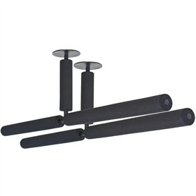 4boarder Support de Plafond Double-Sup - Support Mural pour Sup - Planche de Surf - Longboard - Ondulation - Noir