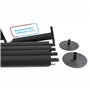 4boarder Support de Plafond Double-Sup - Support Mural pour Sup - Planche de Surf - Longboard - Ondulation - Noir