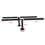 4boarder Support de Plafond Double-Sup - Support Mural pour Sup - Planche de Surf - Longboard - Ondulation - Noir