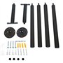 4boarder Support de Plafond Double-Sup - Support Mural pour Sup - Planche de Surf - Longboard - Ondulation - Noir
