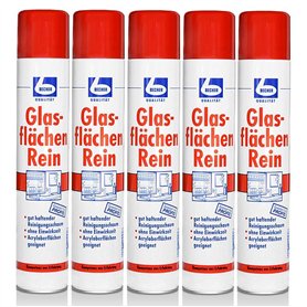 5x Dr. Becher Glasflächen Rein Glasreiniger - 500ml