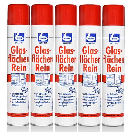 5x Dr. Becher Glasflächen Rein Glasreiniger - 500ml