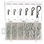 Lot de 150 goupilles, goupilles 150 pièces de 6 tailles différentes et boîte de rangement
