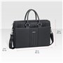 Rivacase 8135 Sacoche en Simili Cuir pour Ordinateur Portable 15,6" Noir