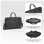 Rivacase 8135 Sacoche en Simili Cuir pour Ordinateur Portable 15,6" Noir