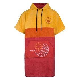 WAVE HAWAII Paia Poncho de bain pour homme et femme | Taille S 145-175 cm I 95 % coton Poncho de surf pour adulte | Serviette ép